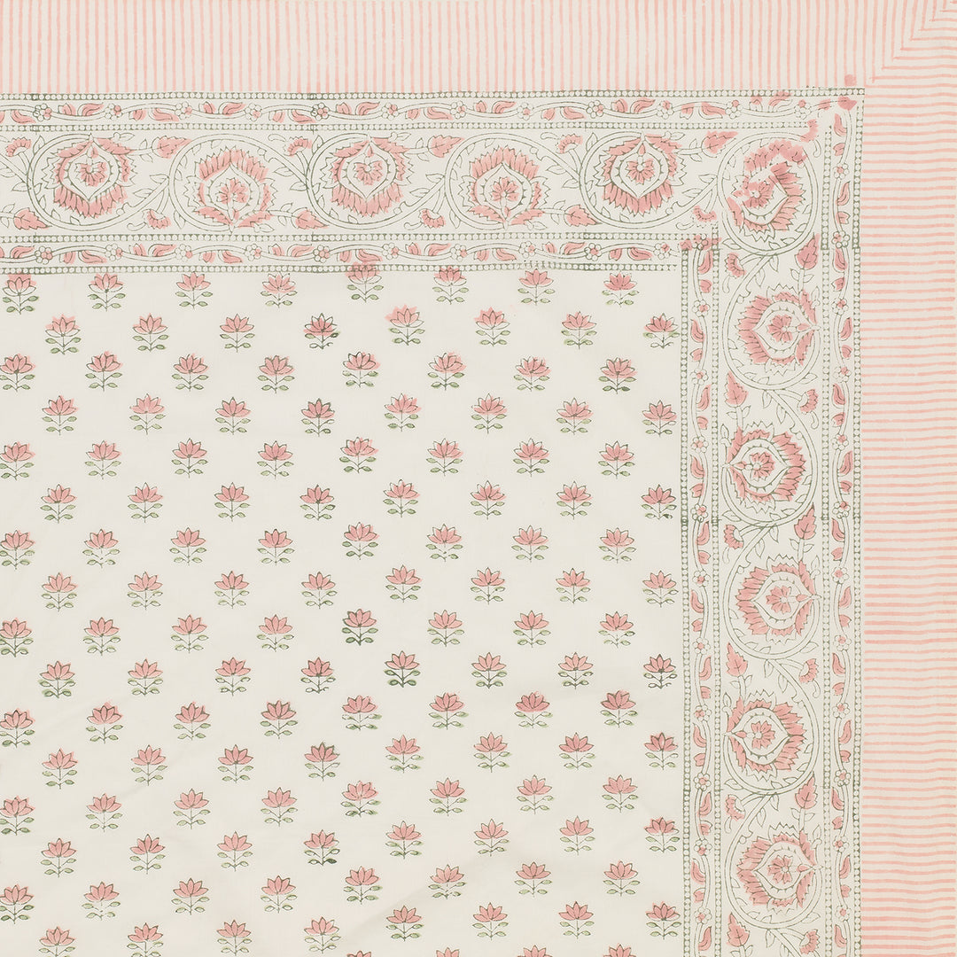 PRE-ORDER: 100% cotton sarong in pink lotus print