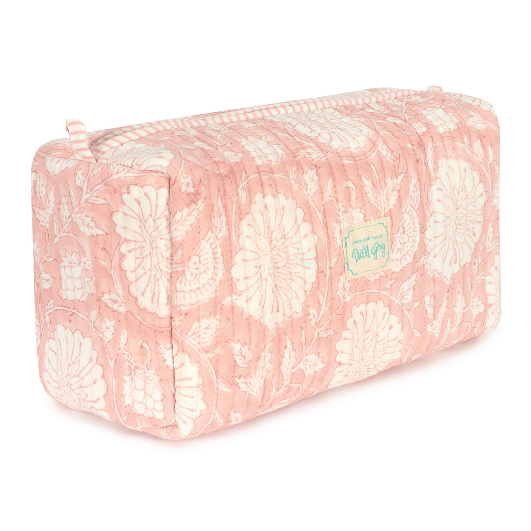 Marigold Washbag in Dusty Pink