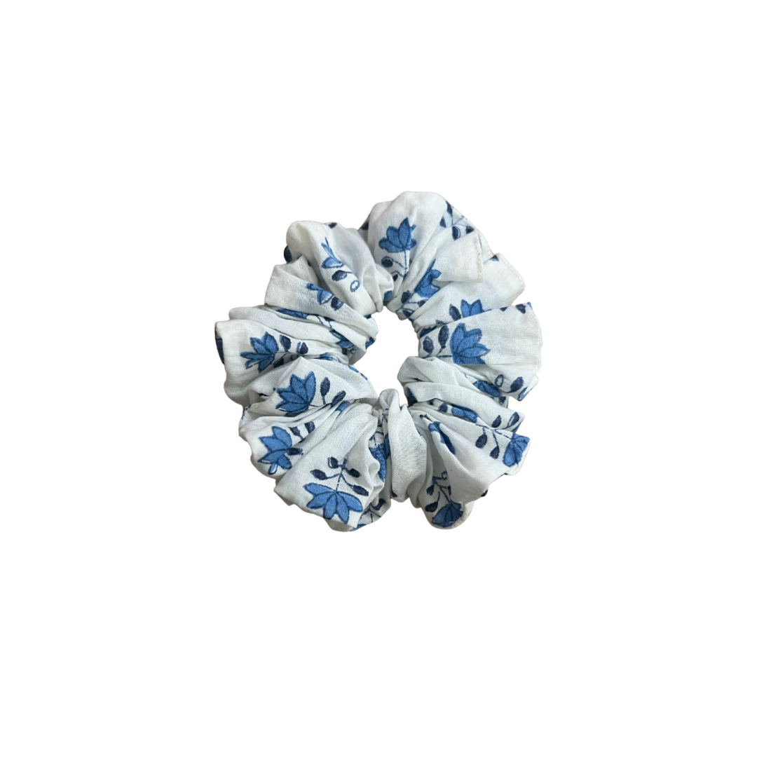 Lotus Scrunchie In Cornflower