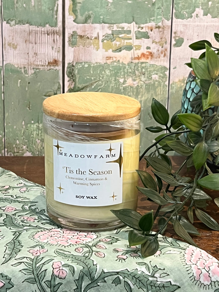 'Tis the Season Christmas candle