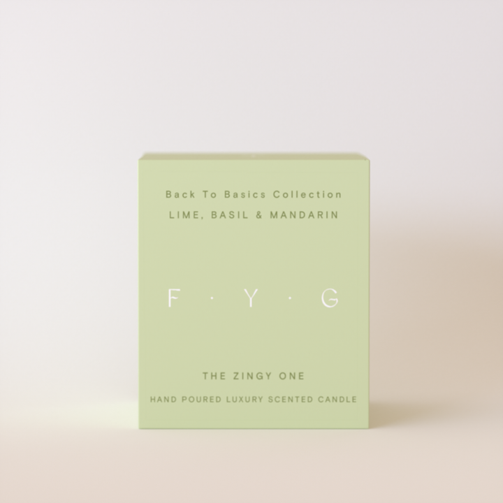 Lime, Basil & Mandarin Candle: Amber / Glass - Dilli Grey