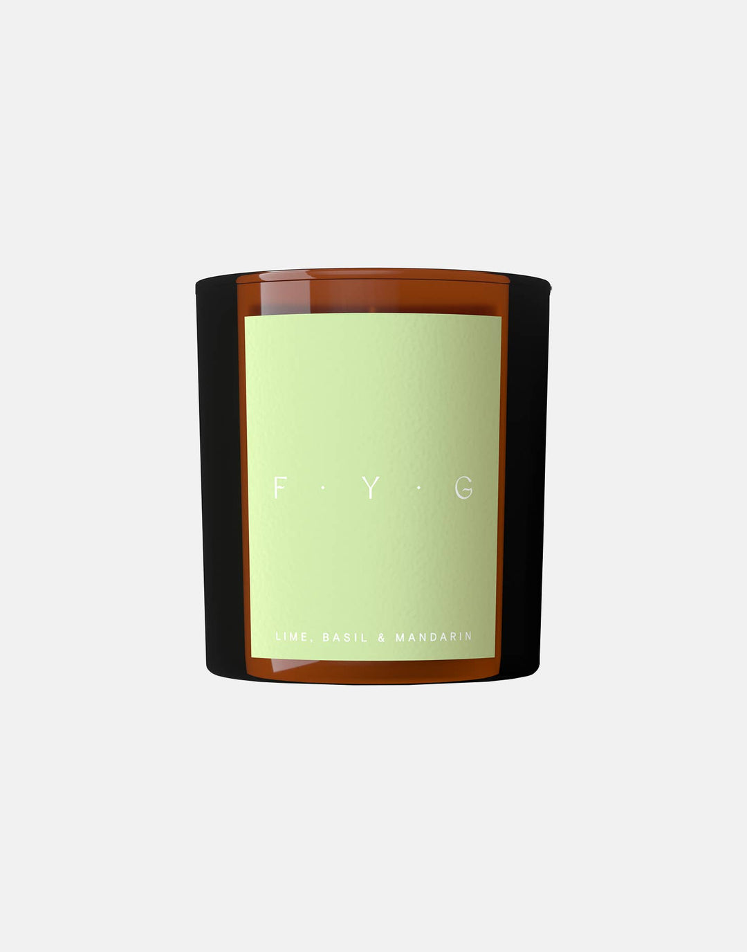 Lime, Basil & Mandarin Candle: Amber / Glass - Dilli Grey