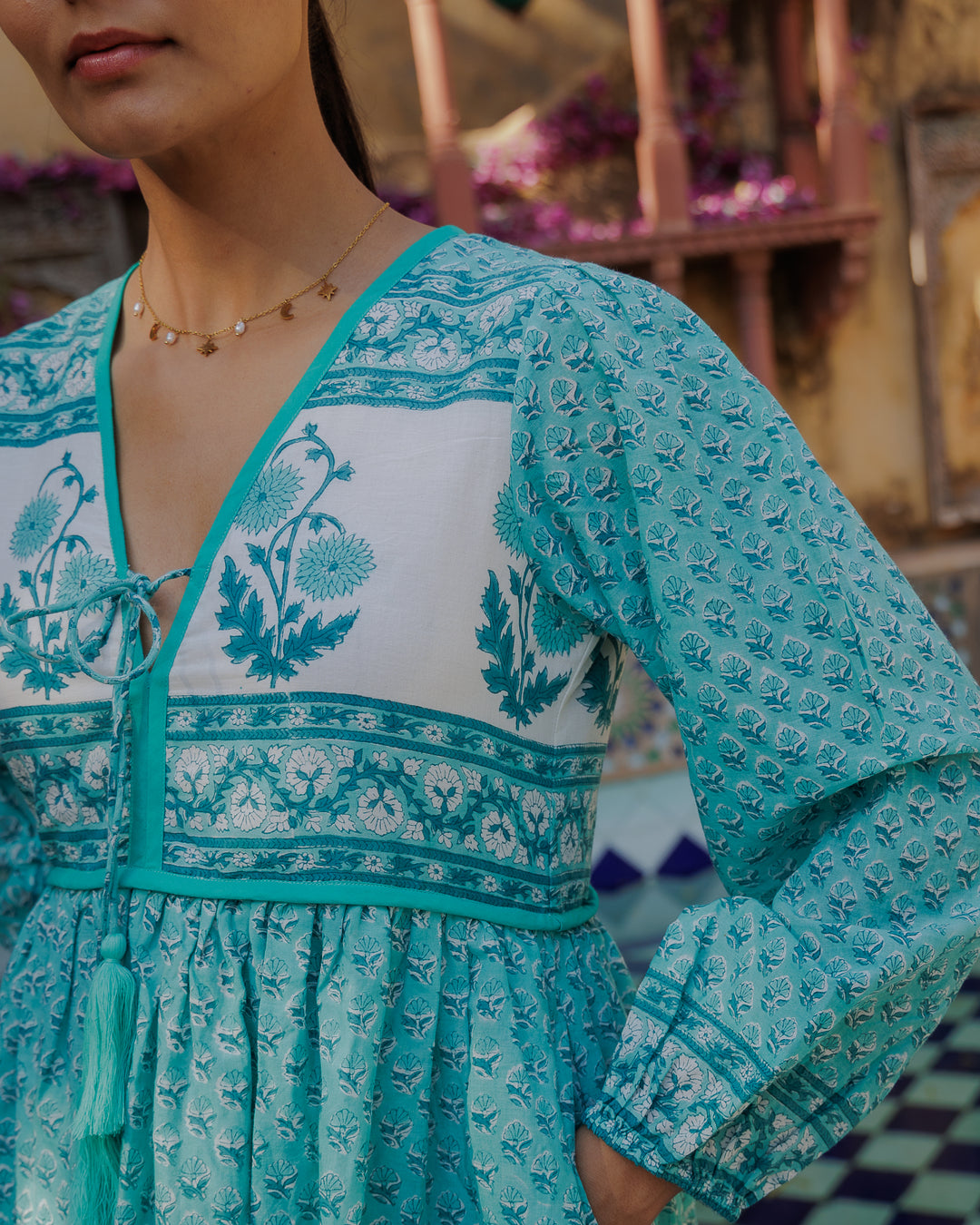 PRE ORDER: Jackie midi dress in Pool Blue (delivery 9th June)