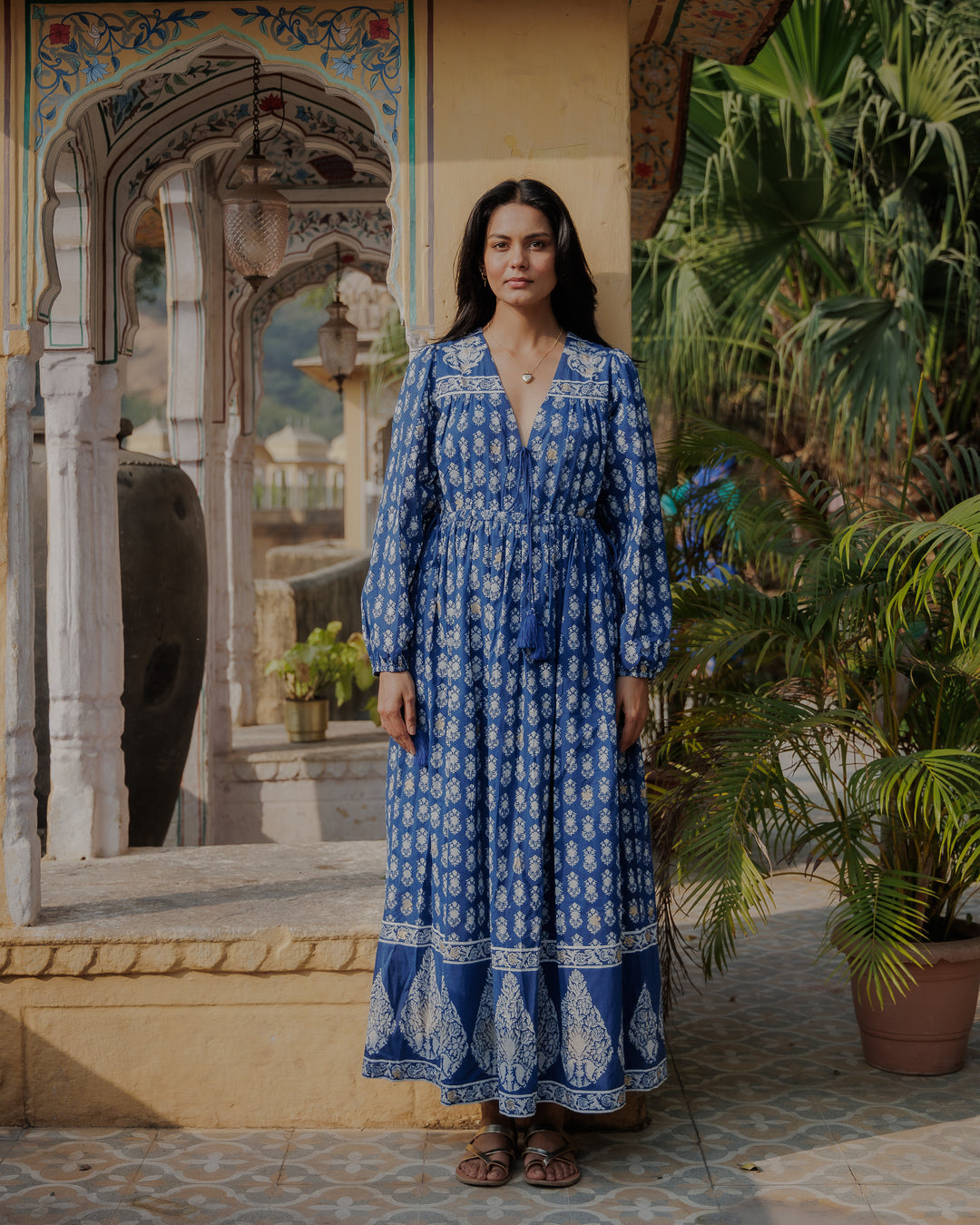 dilli grey dresses Tara Smocked Dress in Jade & Pink Dilli Grey