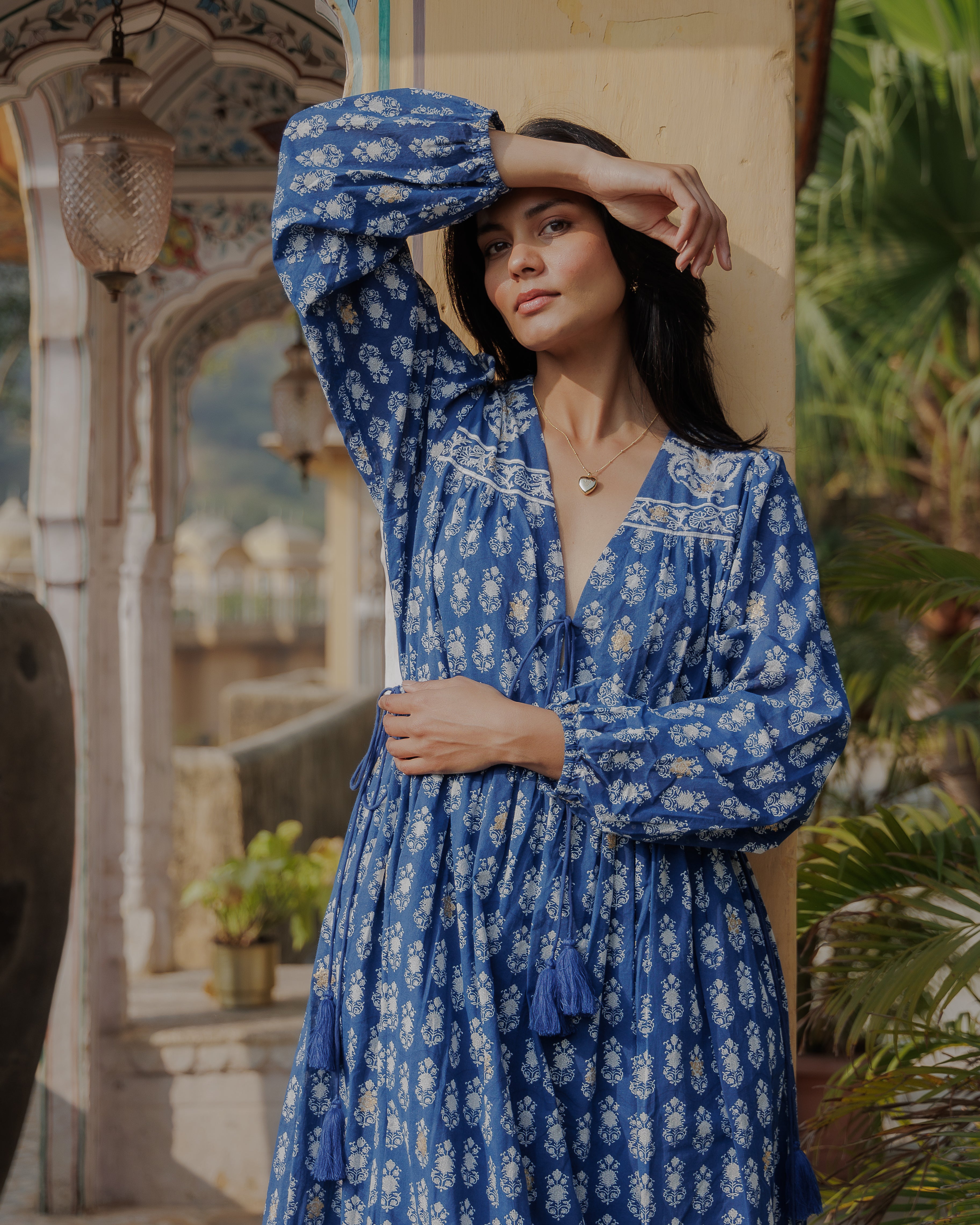 Fifi Boho Midaxi Dress in Midnight – Dilli Grey