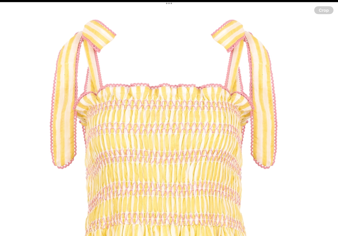 Yasmin Smocked Sundress in Sunshine Yellow - Dilli Grey
