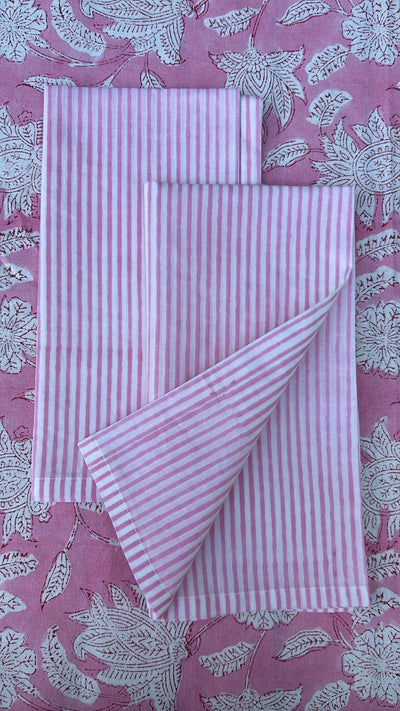 Champaca Print Tablecloth in Rani Pink