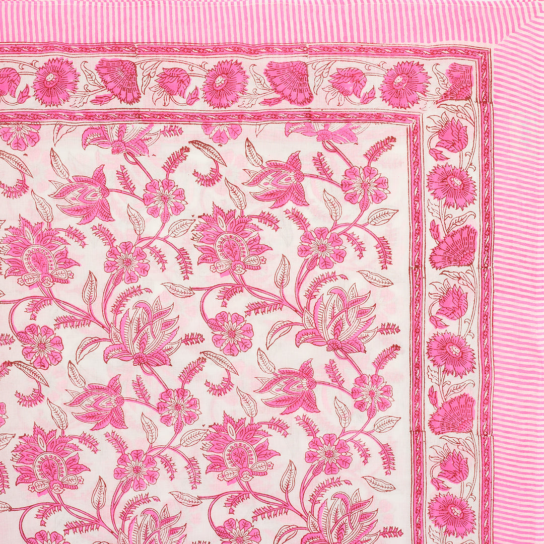 100% Cotton Sarong in Neon Pink Champaca Print