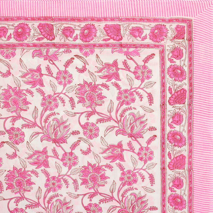 100% Cotton Sarong in Neon Pink Champaca Print