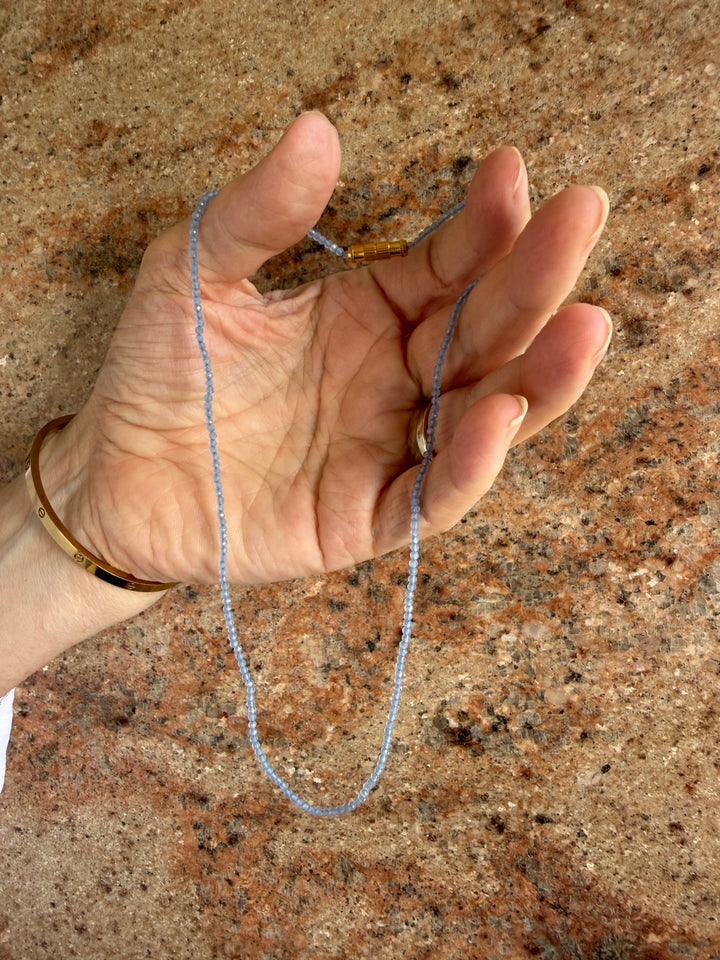 Jaipur Gem Choker in Blue Chalcedonay - SHIPS 9TH SEPTEMBER