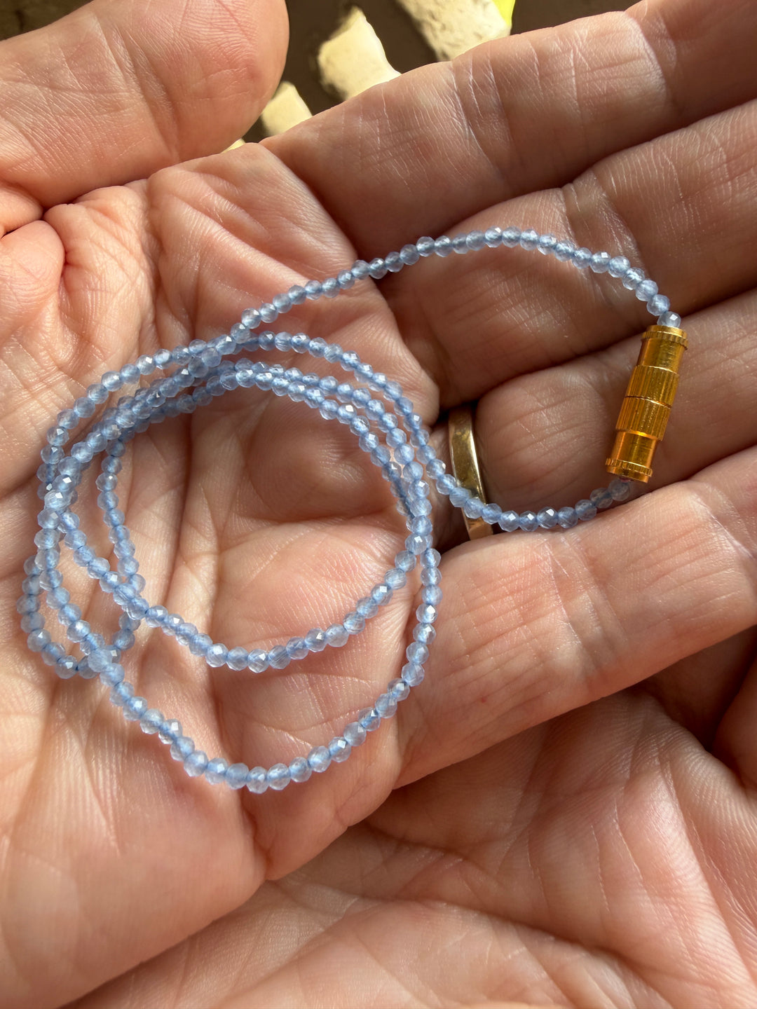 Jaipur Gem Choker in Blue Chalcedonay - SHIPS 9TH SEPTEMBER