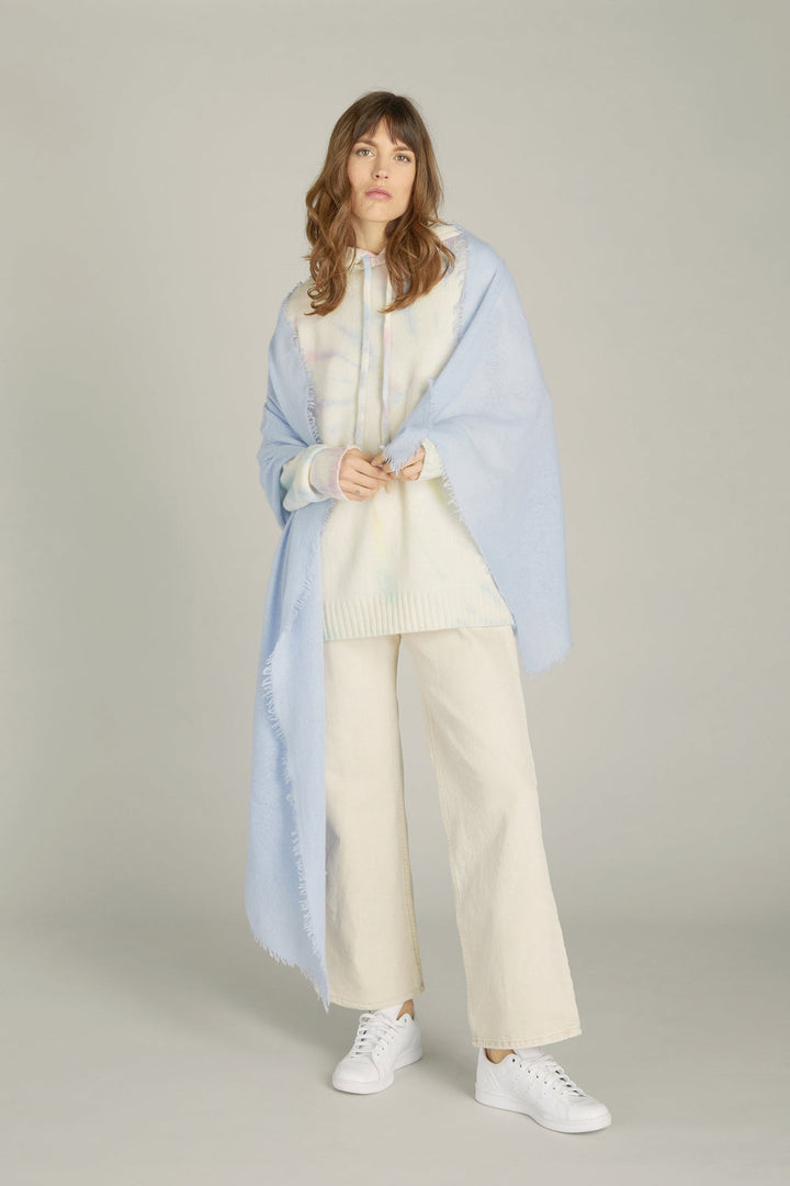 Cloud cashmere baby blue scarf