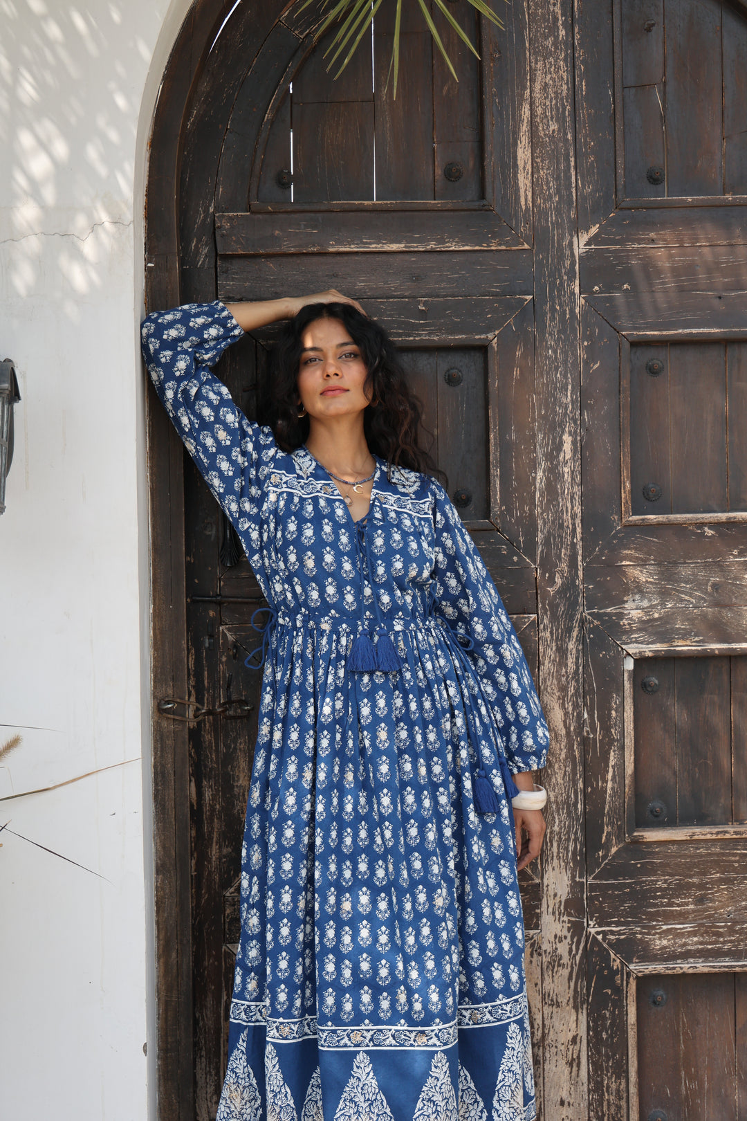 Fifi Boho Midaxi Dress in Midnight - Dilli Grey