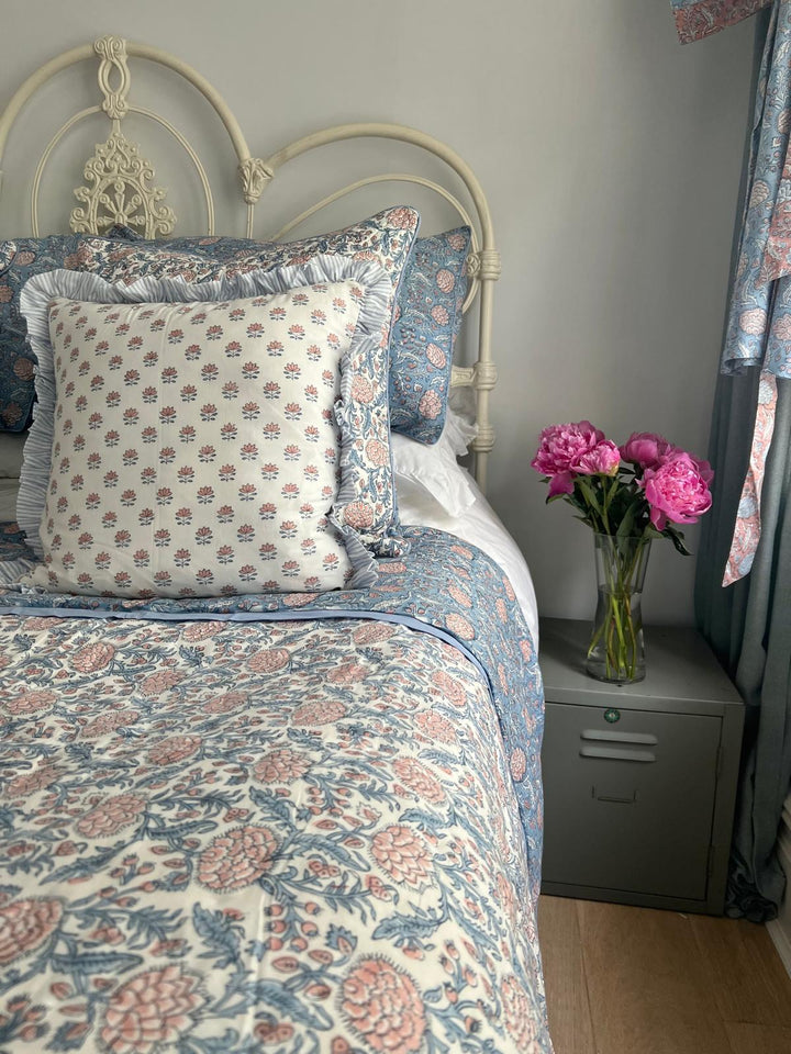 Glacier Blue Johari Reversible Quilt