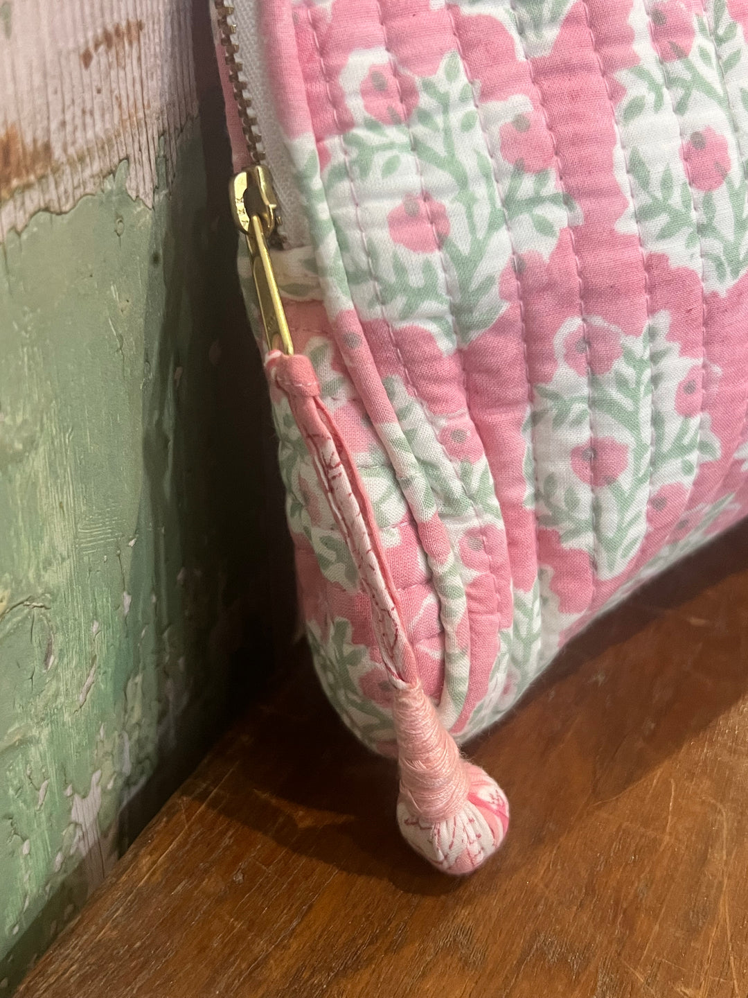 Mogra Makeup Pouch in dusty pink