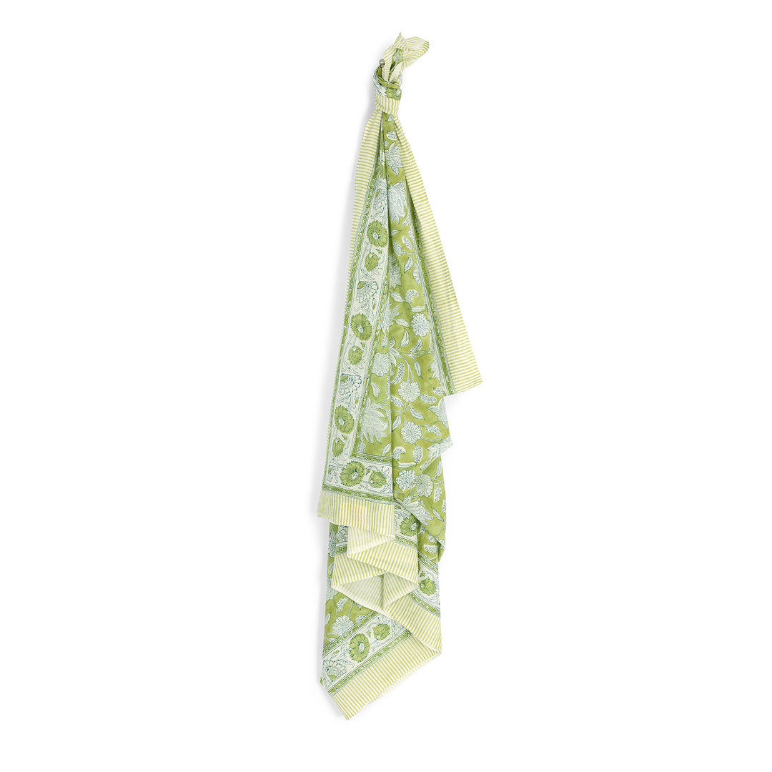 100% Cotton Sarong in Citrine Champaca Print