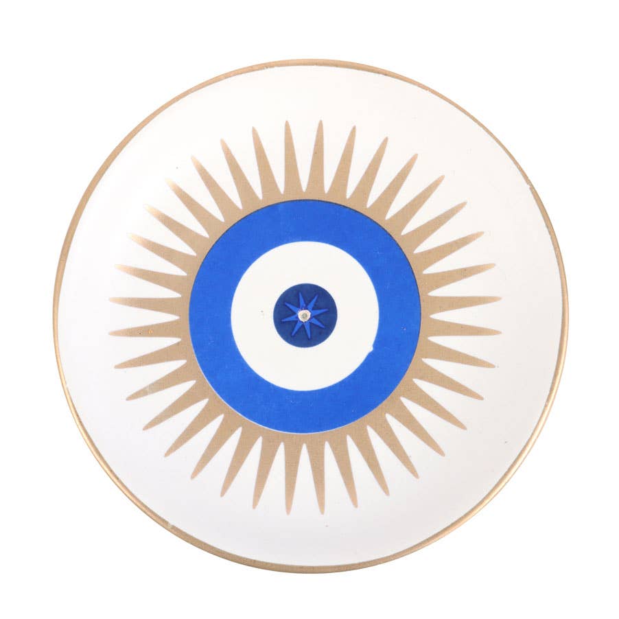 All Seeing Eye Ceramic Incense Holder Plate