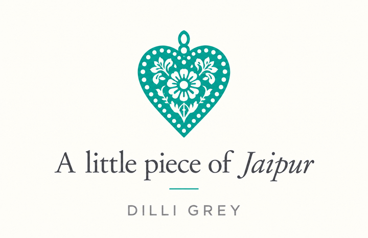 Jaipur Faceted Heart Necklace in Quartz