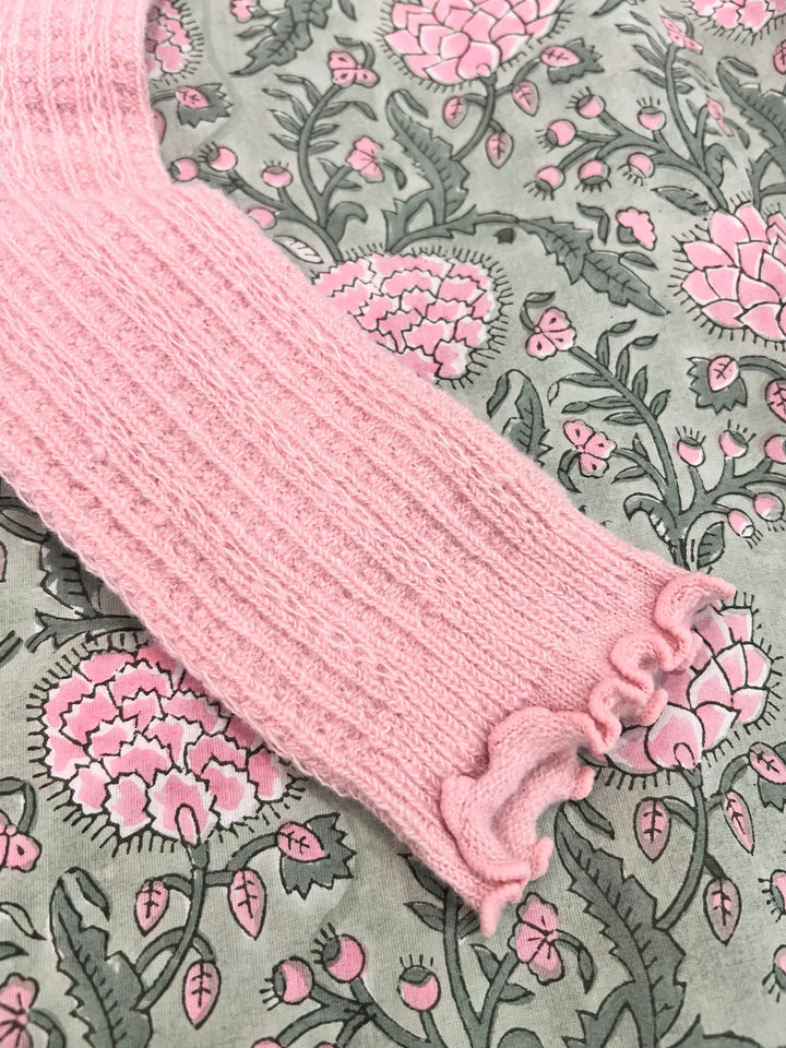 Ruffle Socks in Jaipur pink