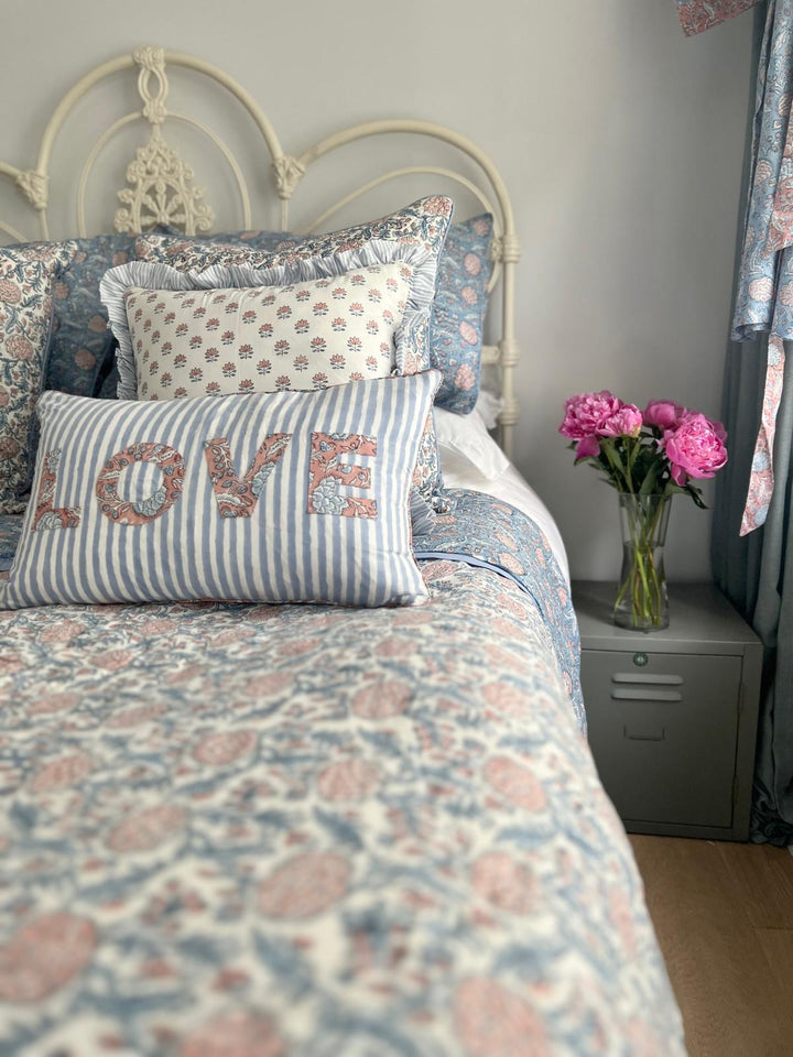 Glacier Blue Johari Reversible Quilt
