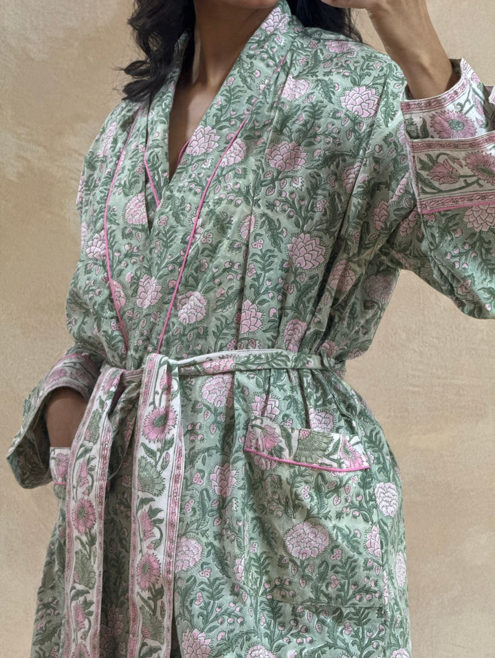 Johari Robe in sage