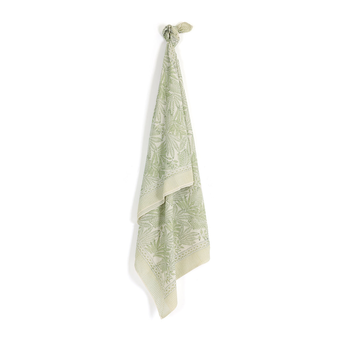 100% cotton sarong tropical leaf print