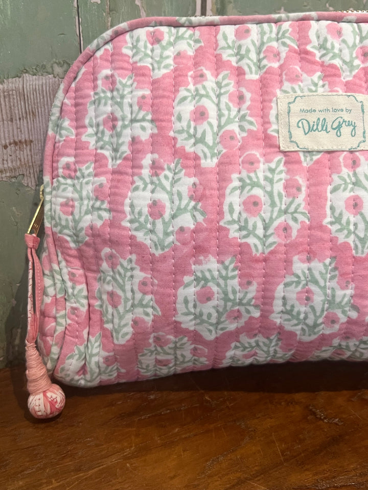 Mogra Makeup Pouch in dusty pink