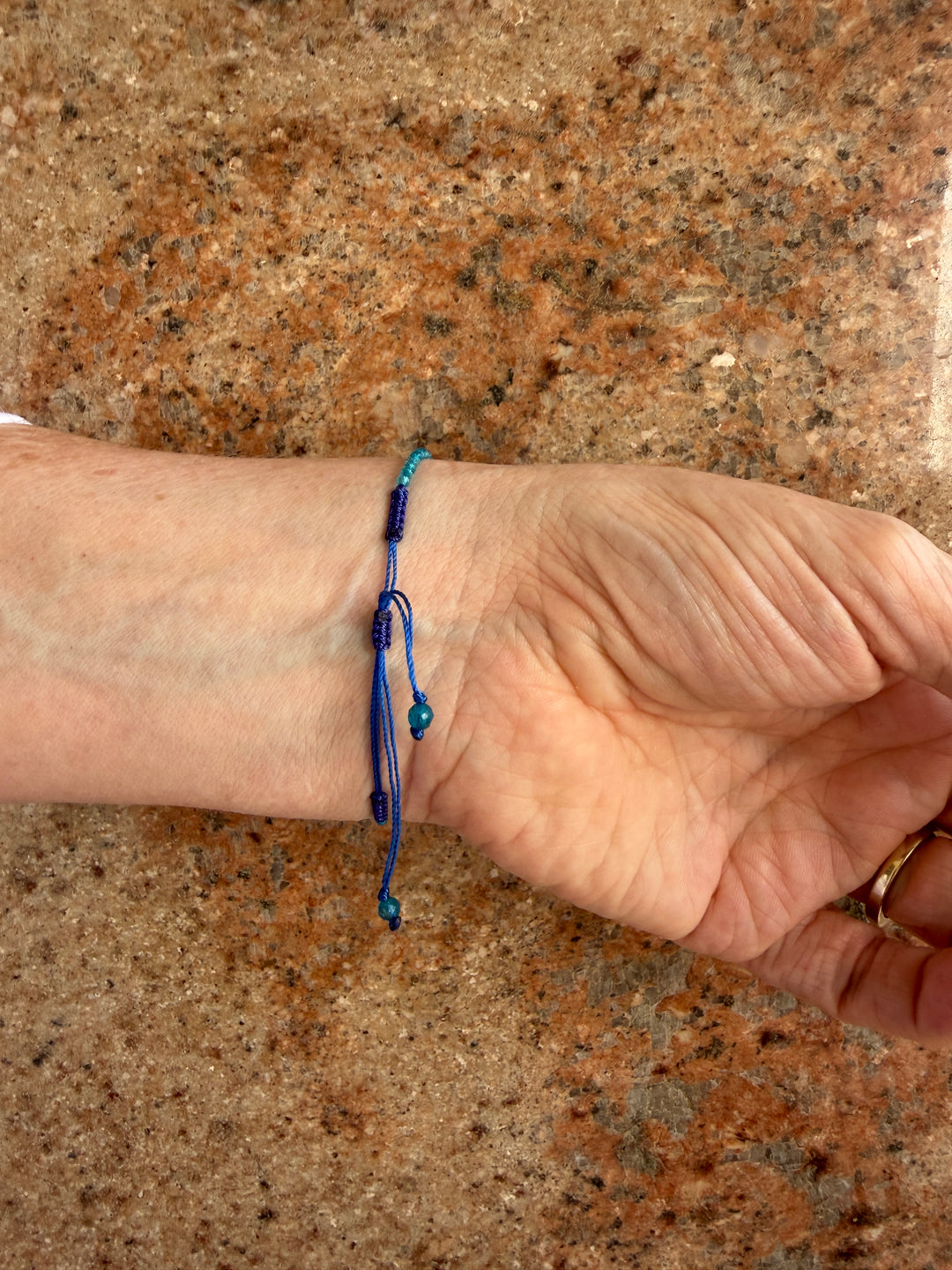 Jaipur Gem Bracelet - Blue Topaz & Tourmaline  - SHIPS 9TH SEPTEMBER