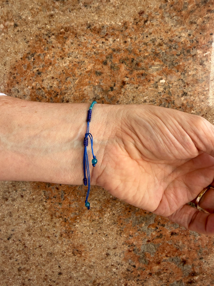 Jaipur Gem Bracelet - Blue Topaz & Tourmaline  - SHIPS 9TH SEPTEMBER