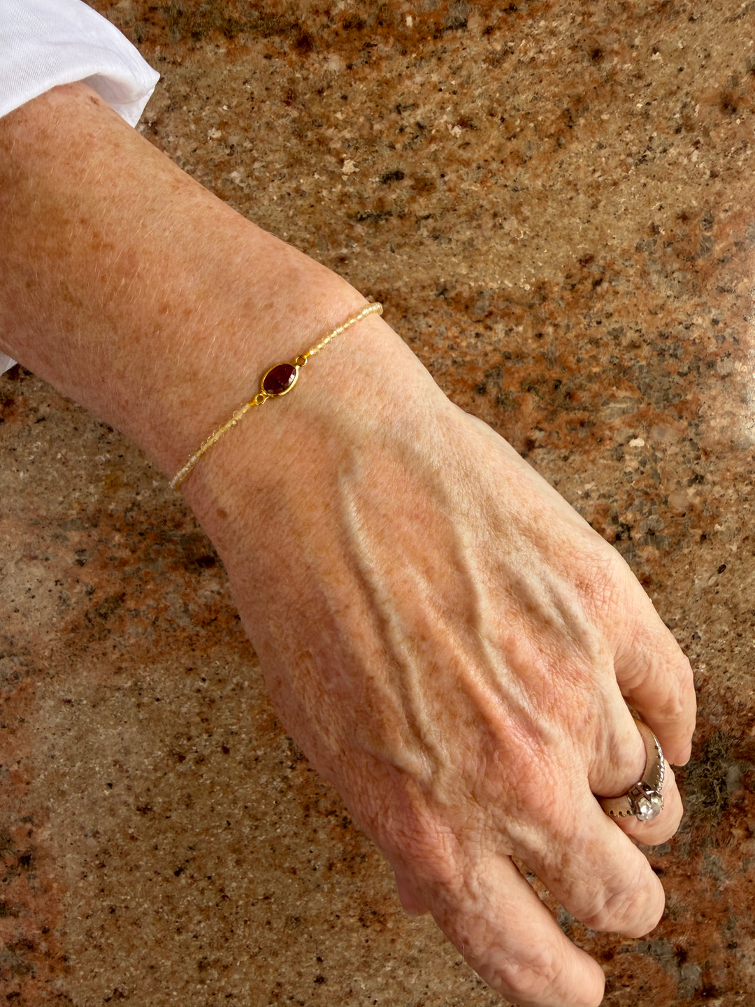 Jaipur Gem Bracelet - Tourmaline & Rutilated Quartz  - SHIPS 9TH SEPTEMBER