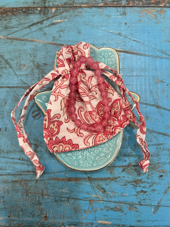 Rose Quartz crystal Bracelet