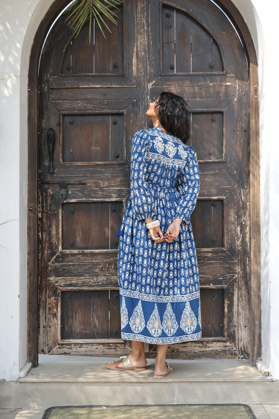 Fifi Boho Midaxi Dress in Midnight - Dilli Grey