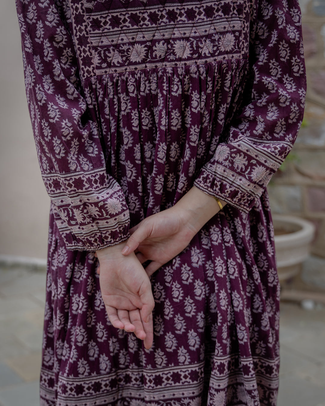Priya Midi Dress In Burgundy - delivery beg Nov