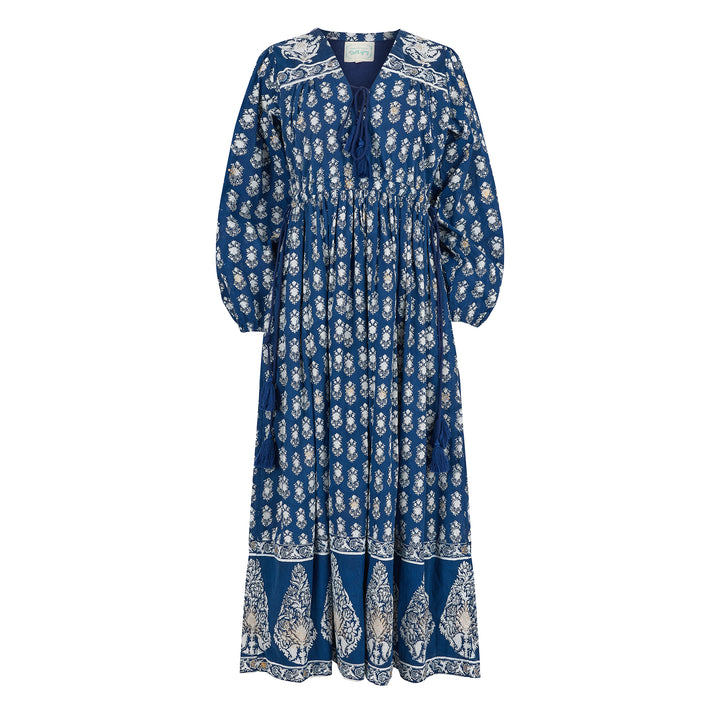 Fifi Boho Midaxi Dress in Midnight - Dilli Grey