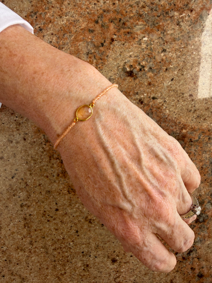 Jaipur Gem Bracelet - Quartz & Citrine- SHIPS 9TH SEPTEMBER