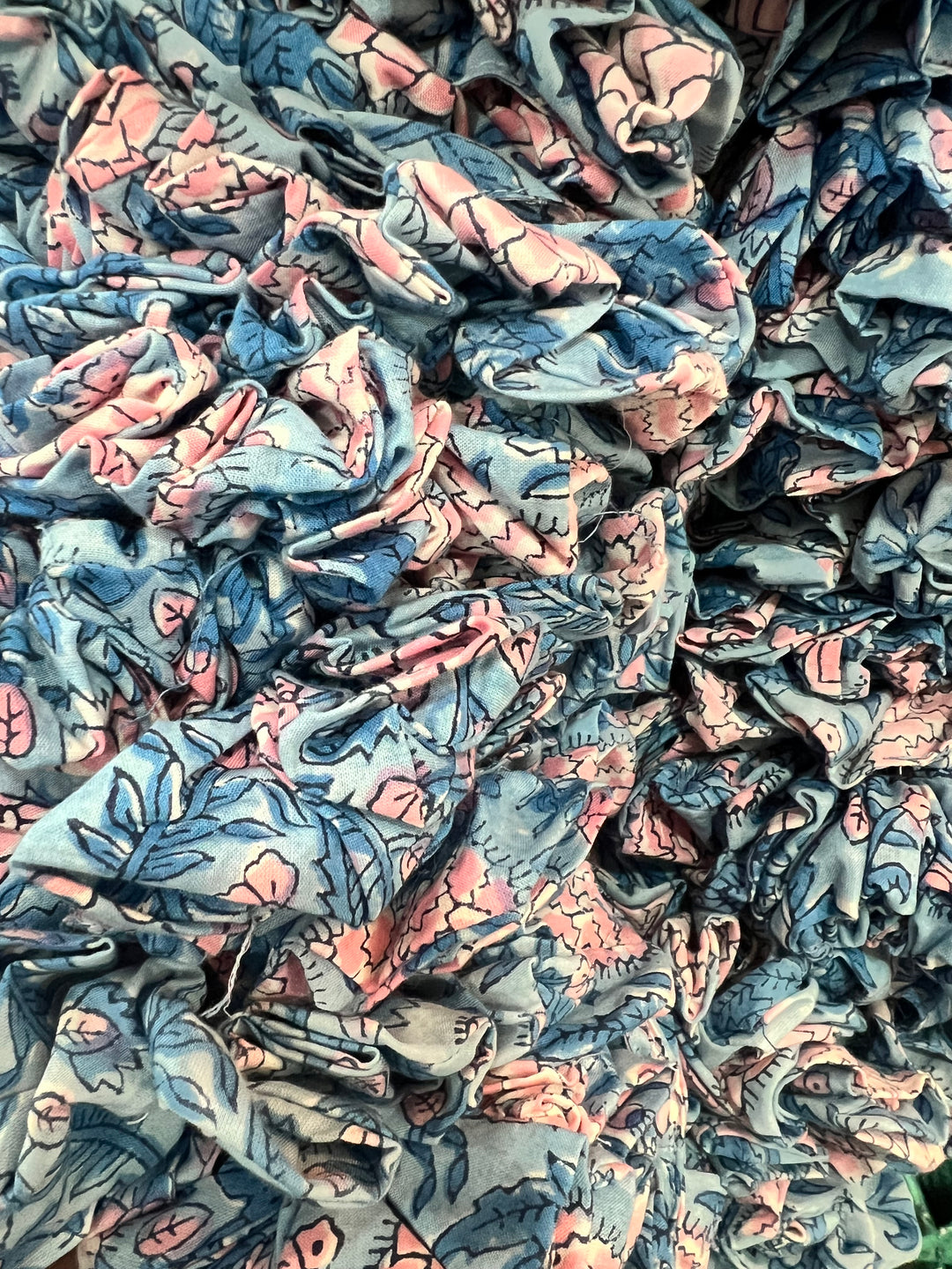 Johari Scrunchie in Blue & Pink