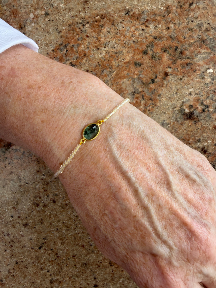 Jaipur Gem Bracelet - Emerald & Tourmaline - SHIPS 9TH SEPTEMBER