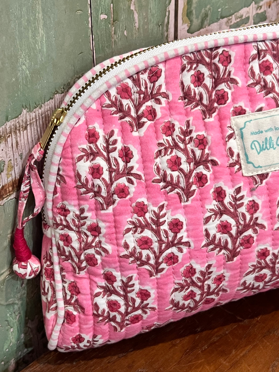 Rani Pink Mogra Make Up Pouch