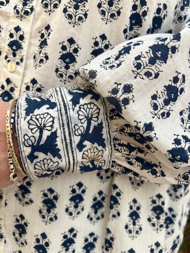 Sammia shirt in lassi and midnight PRE ORDER - shipping 16th October