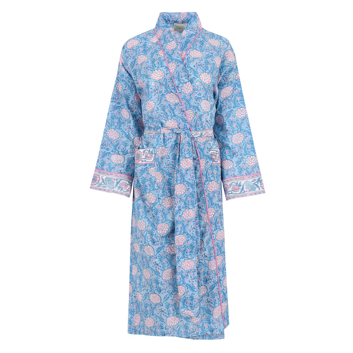 Johari Robe in dusty blue