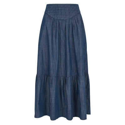 PRE-ORDER: Dakota denim skirt in indigo wash