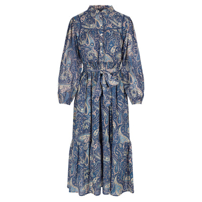 SWATI PAISLEY DRESS IN MIDNIGHT