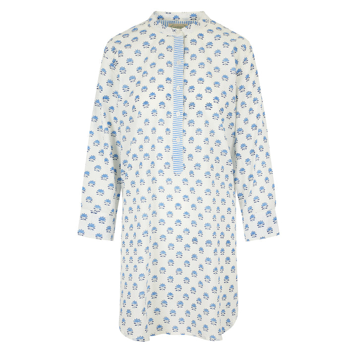 Lotus Boyfriend Nightshirt in Cornflower