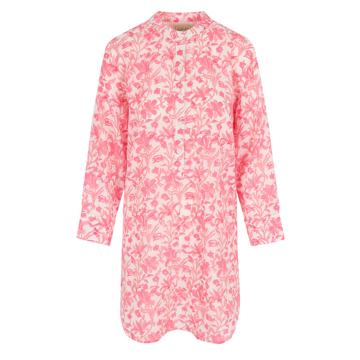 Carnation Boyfriend Nightshirt in Petal Pink