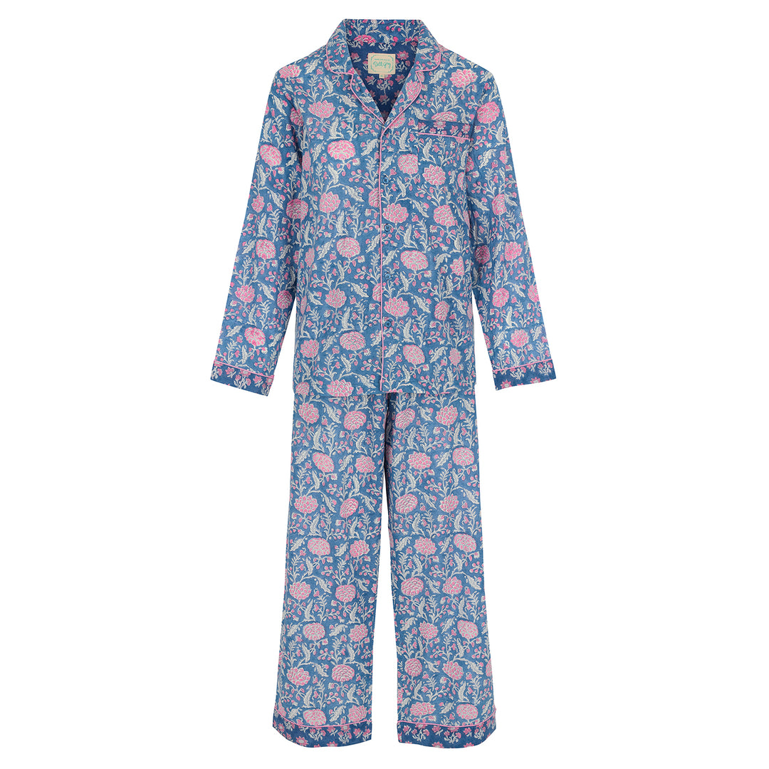 Johari Long Sleeve PJ set in Lapis