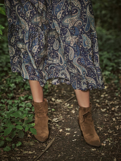 SWATI PAISLEY DRESS IN MIDNIGHT