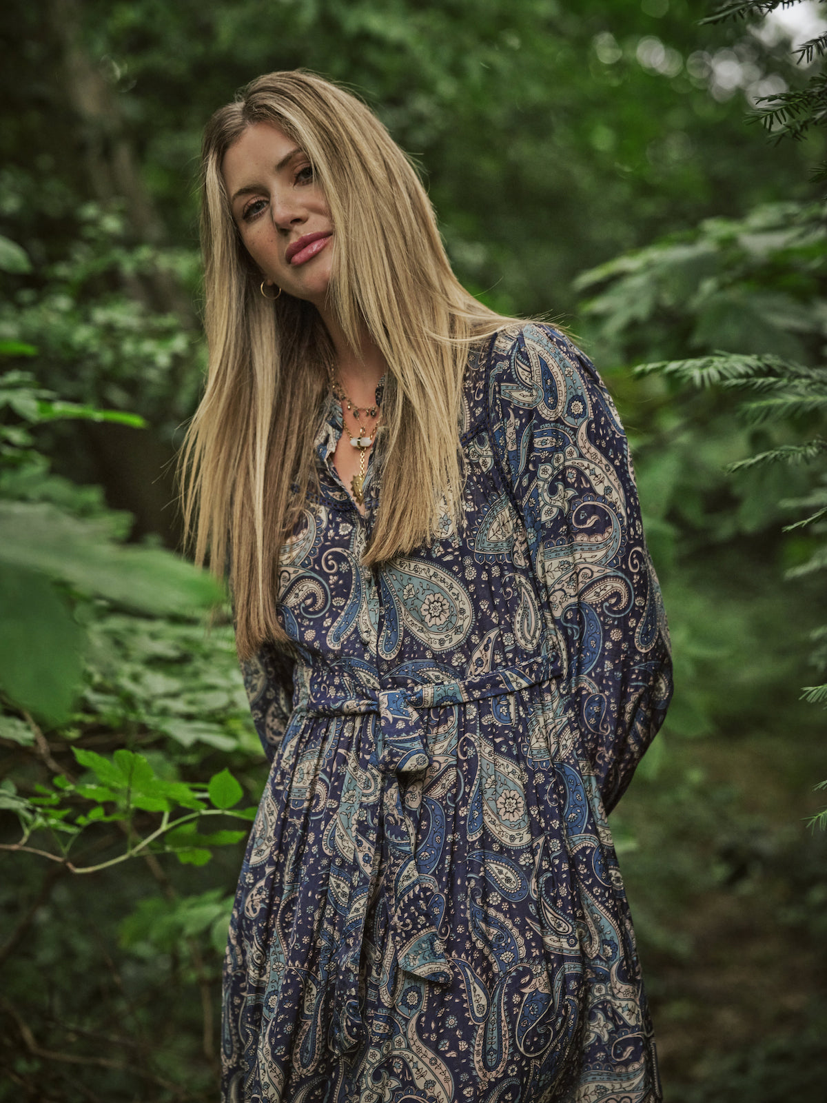 Grey bohemian best sale dress