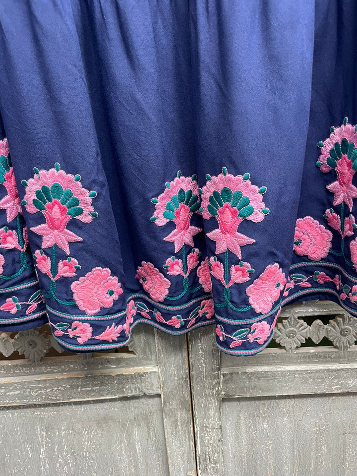 Sample 62 NO RETURNS - size 10/12 Dakota embroidered viscose skirt