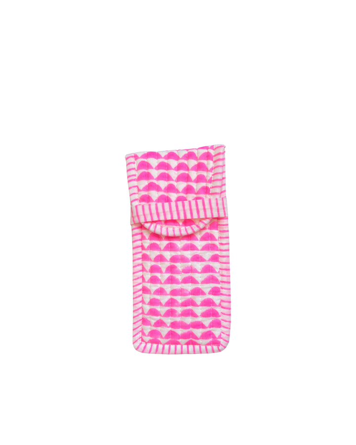 Neon Sunset Glasses Case in Pink