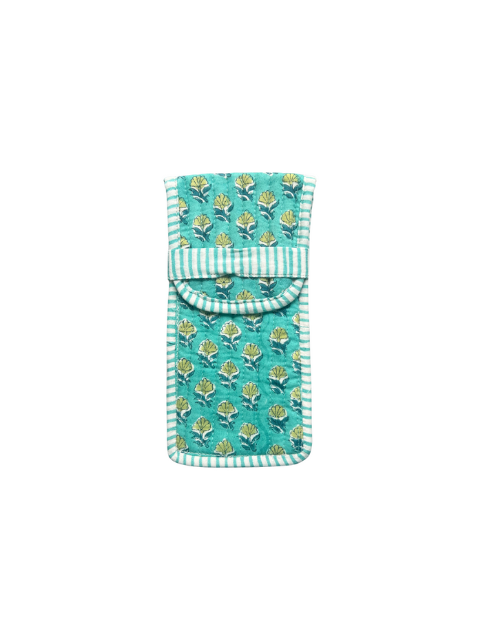 Daisy Buta Glasses Case in Pool Blue